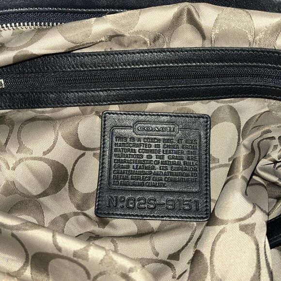 Coach 9151 Legacy Vintage Bucket Shoulder Hobo Bag Black Leather - Picture 9 of 11